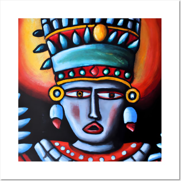 Ancient God, Mexican Mythology Wall Art by Ravenglow